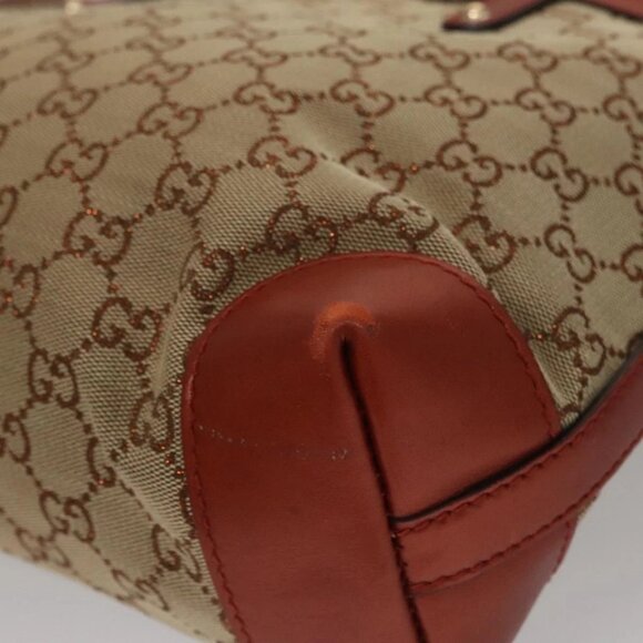 GUCCI GG Canvas Tote Bag Beige Brown Auth ep7226 - Picture 4 of 16